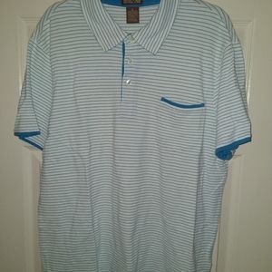 Michael By Michael Kors Striped Polo Shirt Men's sz XL.